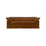 Nomad couch: royal velvet, caramel