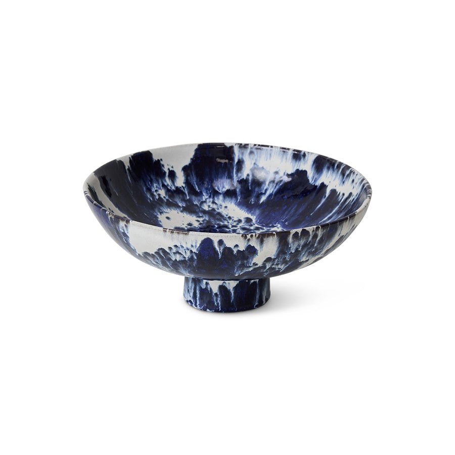 Ceramic bowl on base indigo - Urban nest