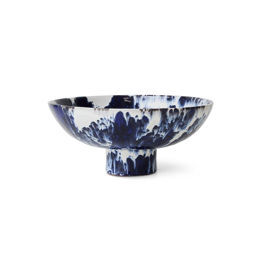 Ceramic bowl on base indigo - Urban nest