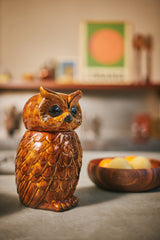 Ceramic owl jar - Urban nest