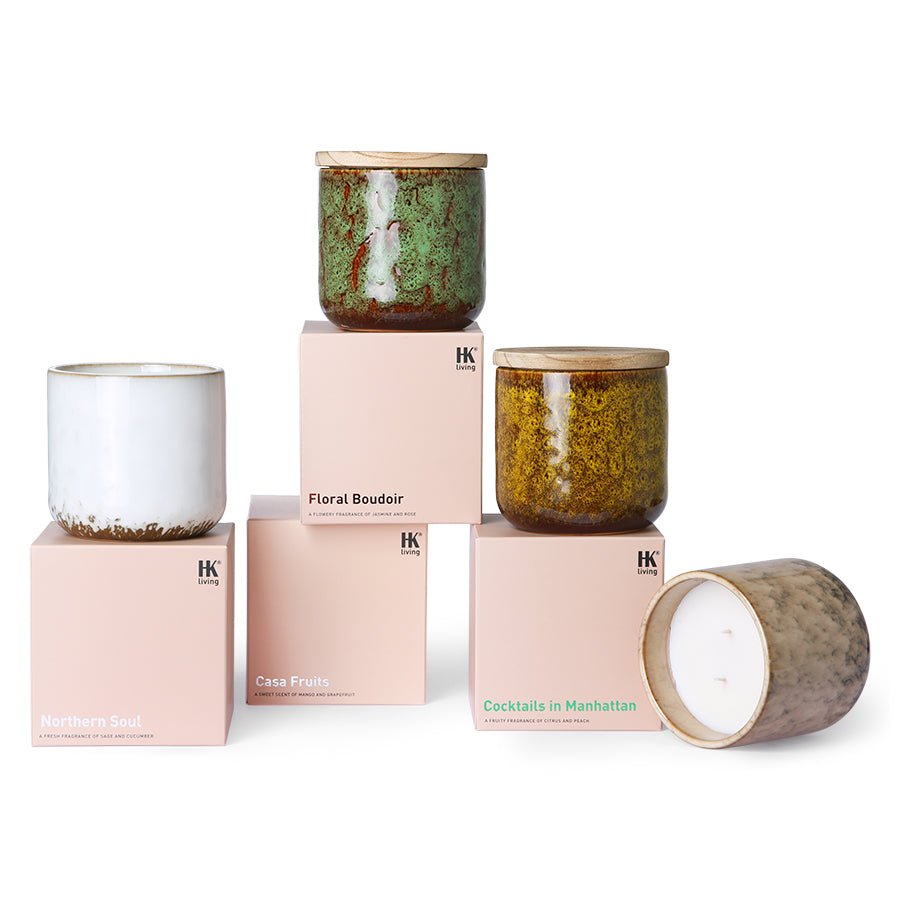 Ceramic scented candle: Casa Fruits - Urban Nest