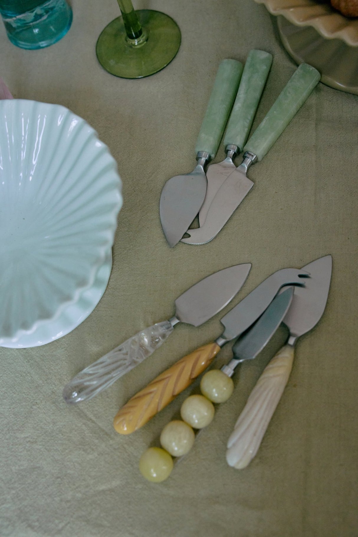 Cheese knives, cream set of 3 - Urban nest