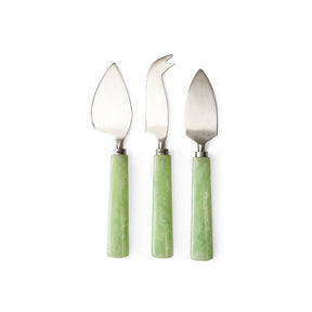 Cheese knives sage, set of 3 - Urban nest