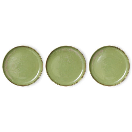 Chef ceramics: dinner plate - moss green - Urban nest