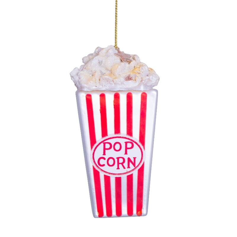 Christmas ornaments: glass red/white popcorn - Urban nest