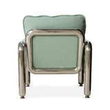 Chrome lounge armchair - canvas mint - Urban nest