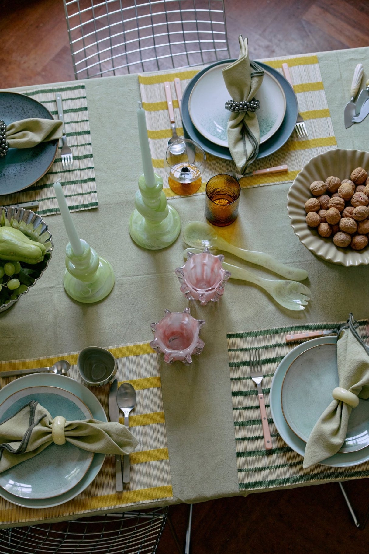 Coralla candle holder soft pink - Urban nest