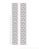 Eclectic bamboo purple turquoise wallpaper - Urban nest