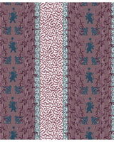 Eclectic bamboo ribbon burgundy wallpaper - Urban nest