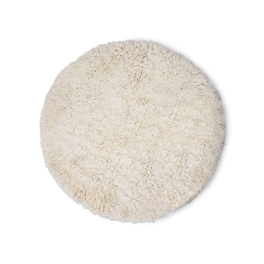 Fluffy round rug inner circle - Urban nest