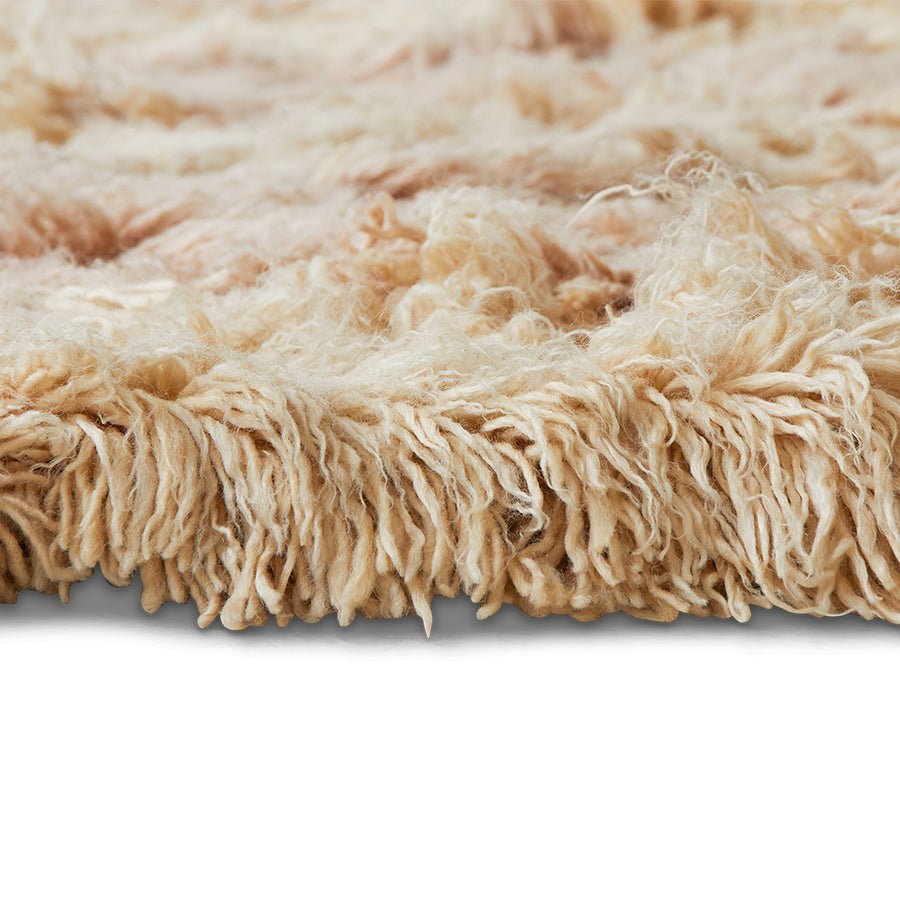 Fluffy square rug shore (250x250cm) - Urban nest