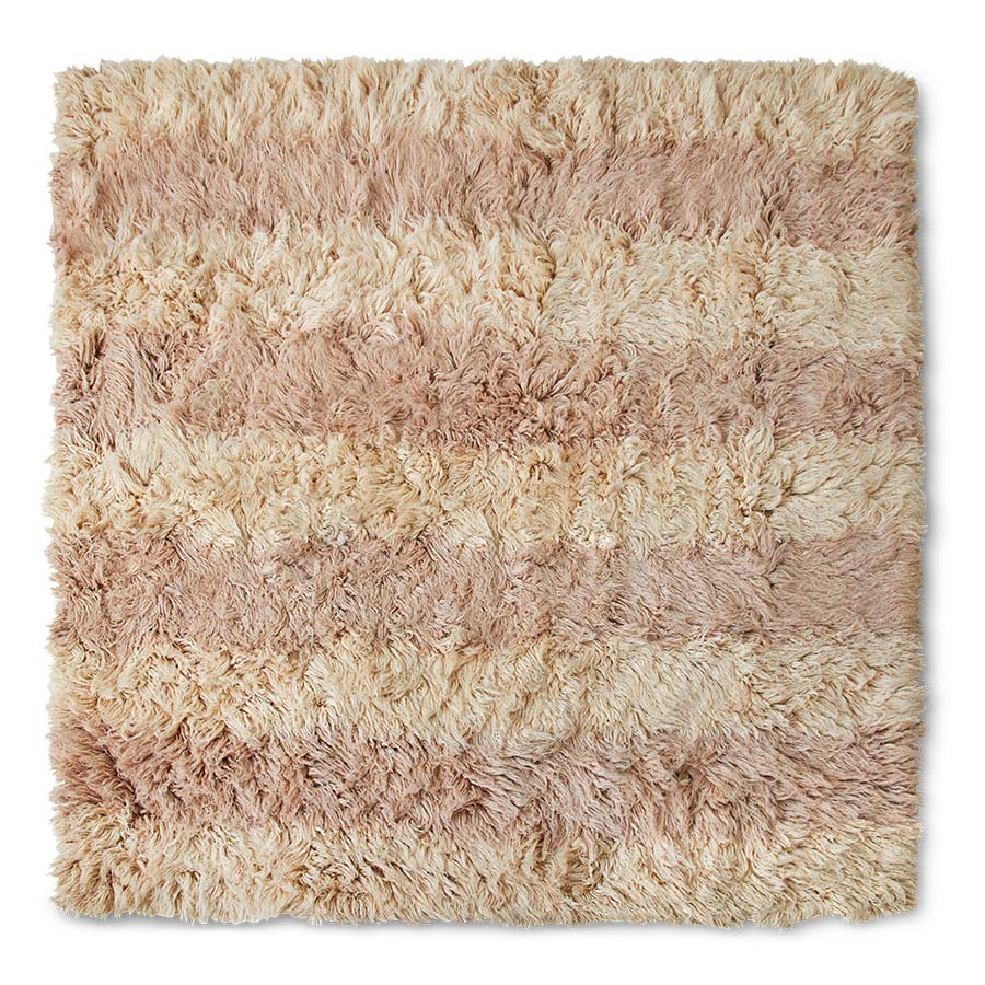 Fluffy square rug shore (250x250cm) - Urban nest