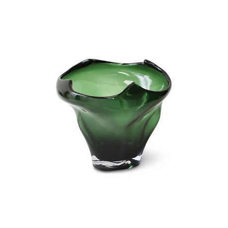 Folded mid vase, emerald - Urban nest