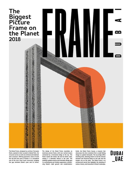 Frame dubai poster - Urban nest