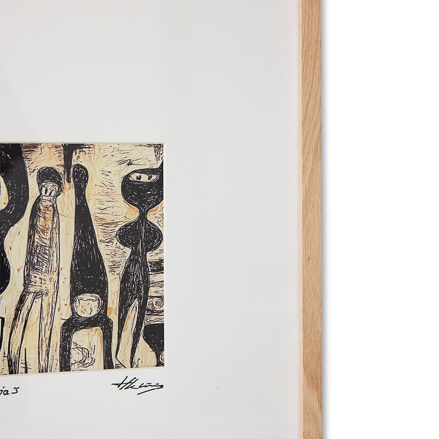 Framed artwork - funky ninja's - Urban nest