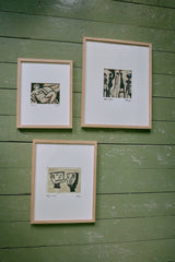 Framed artwork - funky ninja's - Urban nest