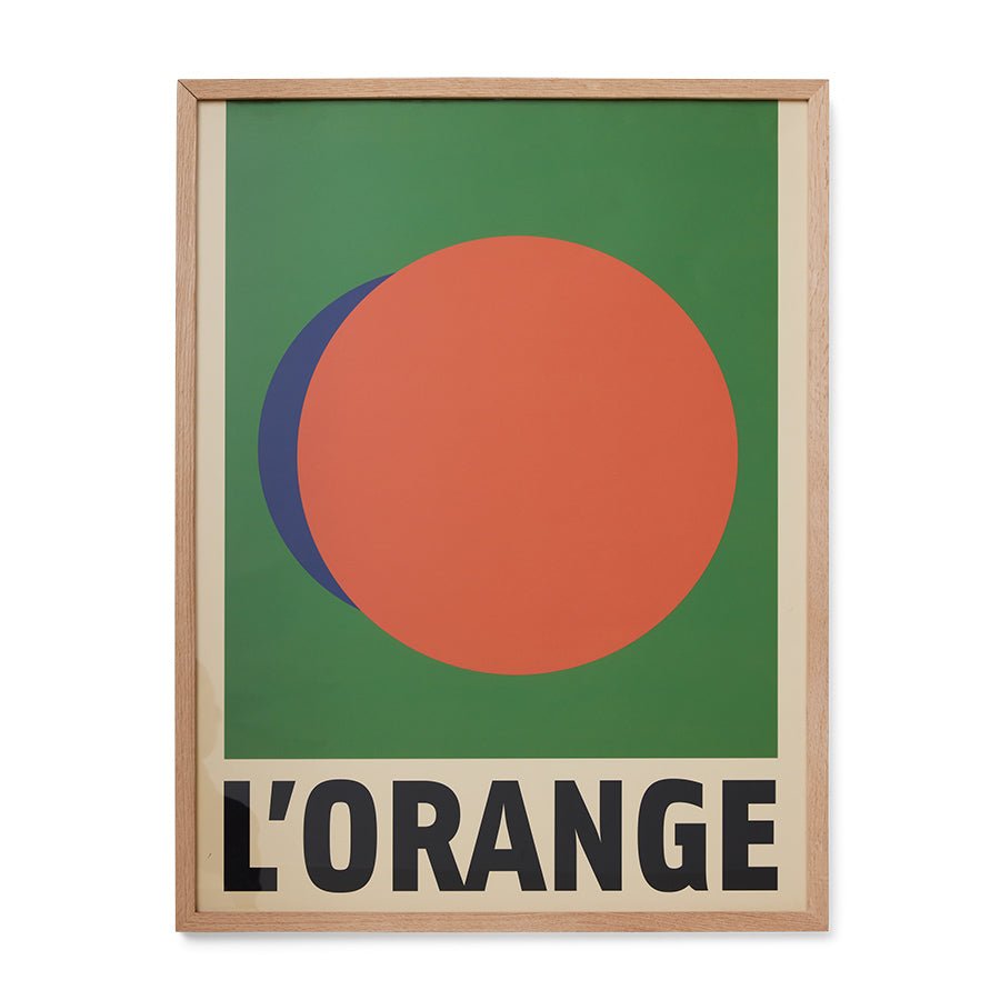 Framed artwork l'orange - Urban Nest