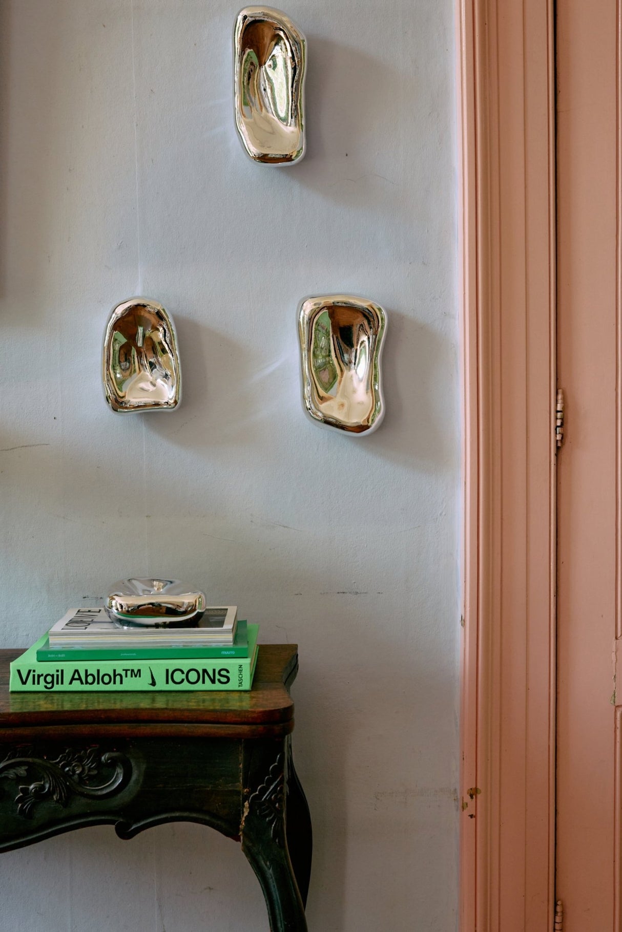 Glass sculpture chrome no. 1 - Urban nest