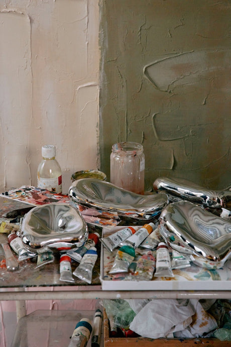 Glass sculpture chrome no. 4 - Urban nest