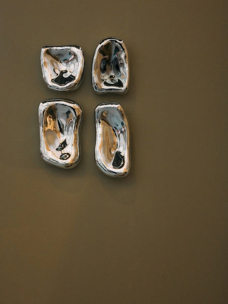 Glass sculpture chrome (set of 4) - Urban nest