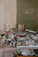 Glass sculpture chrome ( set of 4 ) - Urban nest