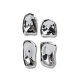 Glass sculpture chrome ( set of 4 ) - Urban nest