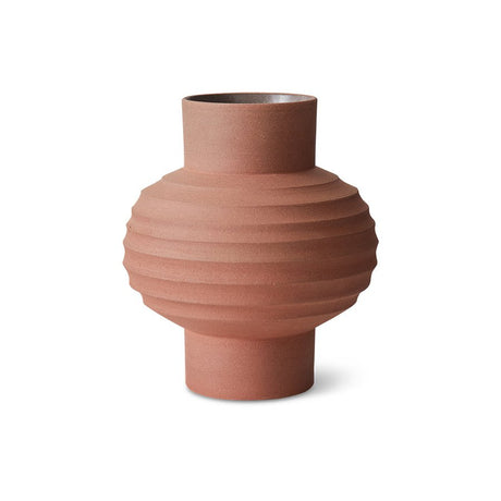 Handcarved terracotta bulb vase - Urban nest