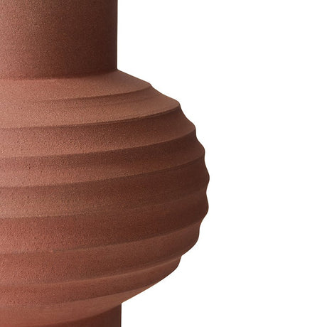 Handcarved terracotta bulb vase - Urban nest