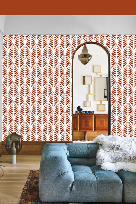 Isabelle watercolor leaves wallpaper - Urban nest