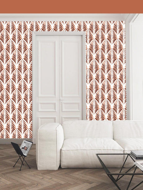 Isabelle watercolor leaves wallpaper - Urban nest