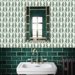 Isabelle watercolor leaves wallpaper - Urban nest