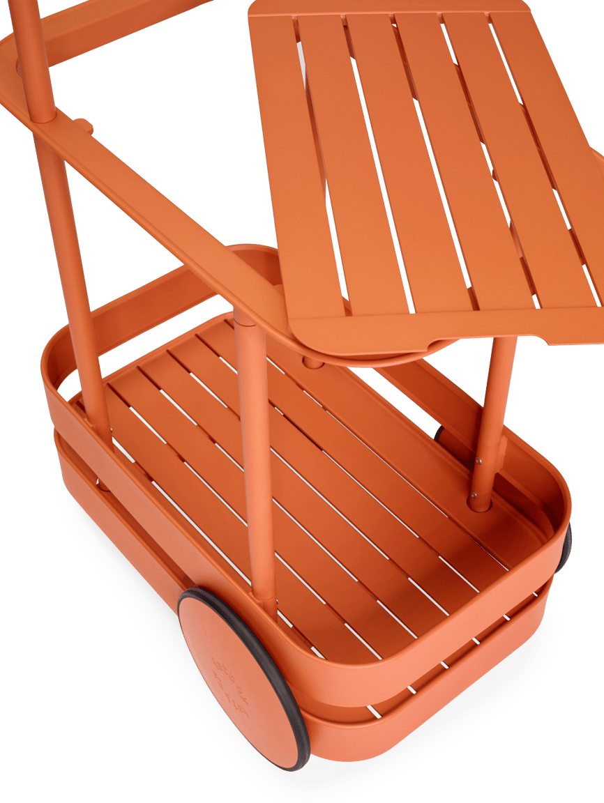 Jolly trolley & bar cart, tangerine - Urban nest