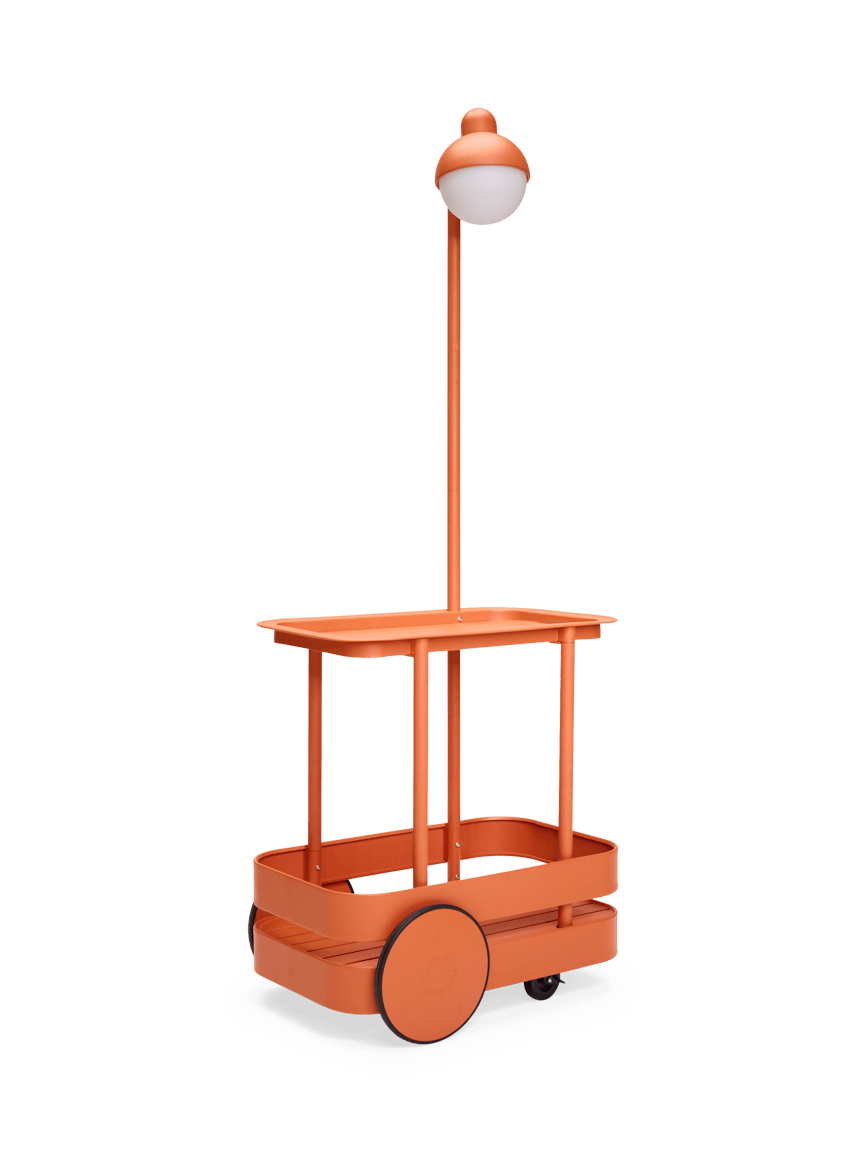Jolly trolley & bar cart, tangerine - Urban nest