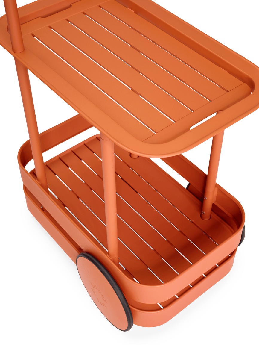 Jolly trolley & bar cart, tangerine - Urban nest
