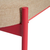 Klint Bench Red/Beige - Urban nest