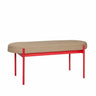 Klint Bench Red/Beige - Urban nest