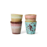70s ceramics: ristretto mugs - futurisme (set of 4)