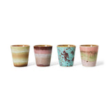 70s ceramics: ristretto mugs - futurisme (set of 4)