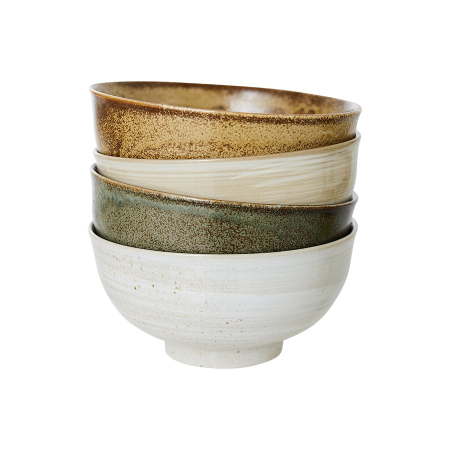 Kyoto ceramics: japanese noodle bowls (set of 4) - Urban nest