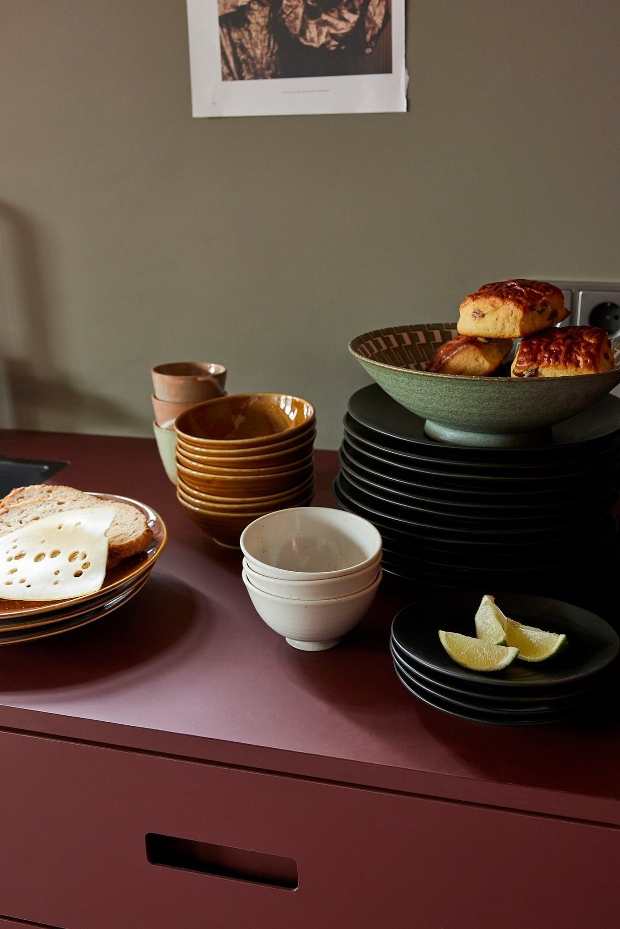 Kyoto ceramics: japanese rice bowl white speckled - Urban nest