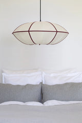 Lamp shade classic UFO | offwhite/bordeaux - Urban nest