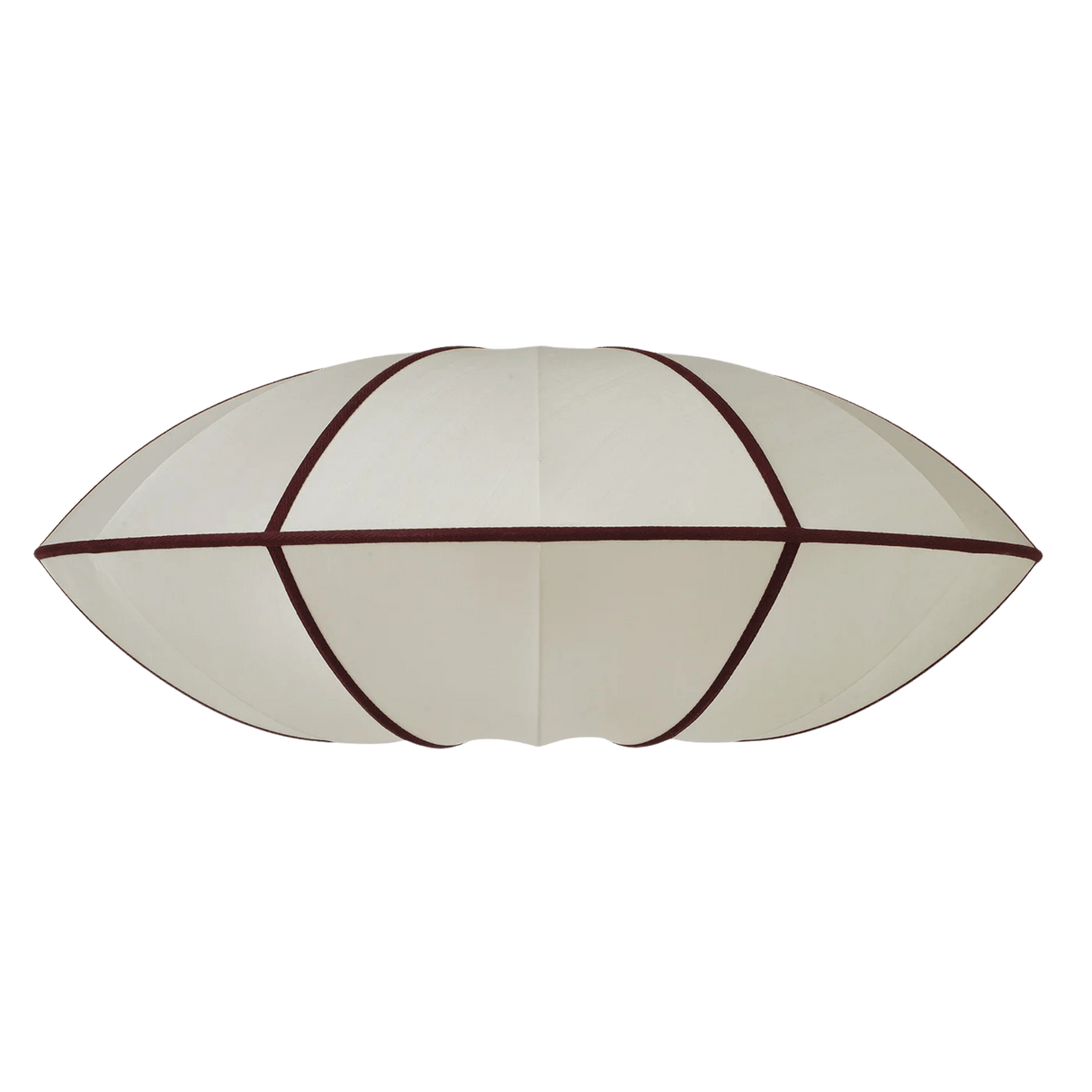 Lamp shade classic UFO | offwhite/bordeaux - Urban nest