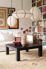 Lamp shade classic UFO | offwhite/bordeaux - Urban nest