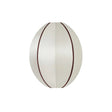 Lamp shade | offwhite/bordeaux oval - Urban nest