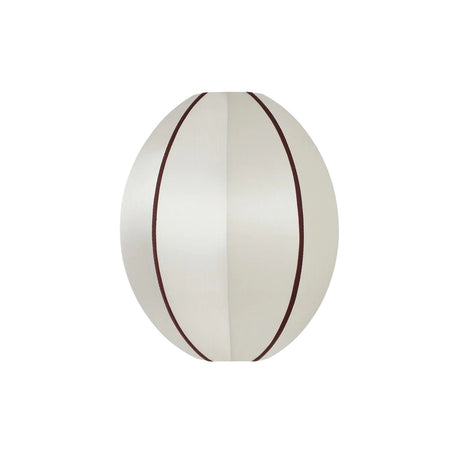 Lamp shade | offwhite/bordeaux oval - Urban nest
