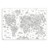 Large coloring poster - atlas - Urban nest
