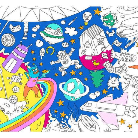 Large coloring poster - cosmos - Urban nest