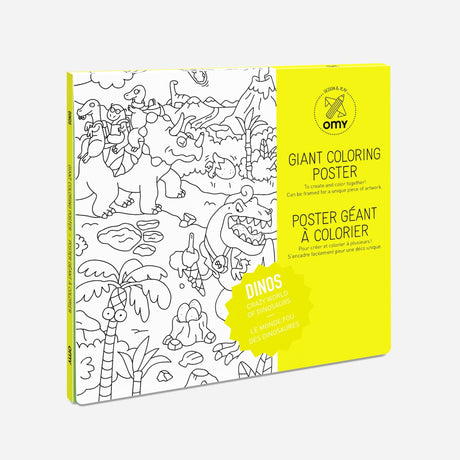 Large coloring poster - dinos - Urban nest