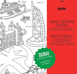 Large coloring poster - dubai - Urban nest