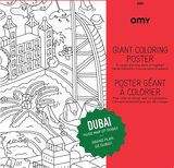 Large coloring poster - dubai - Urban nest
